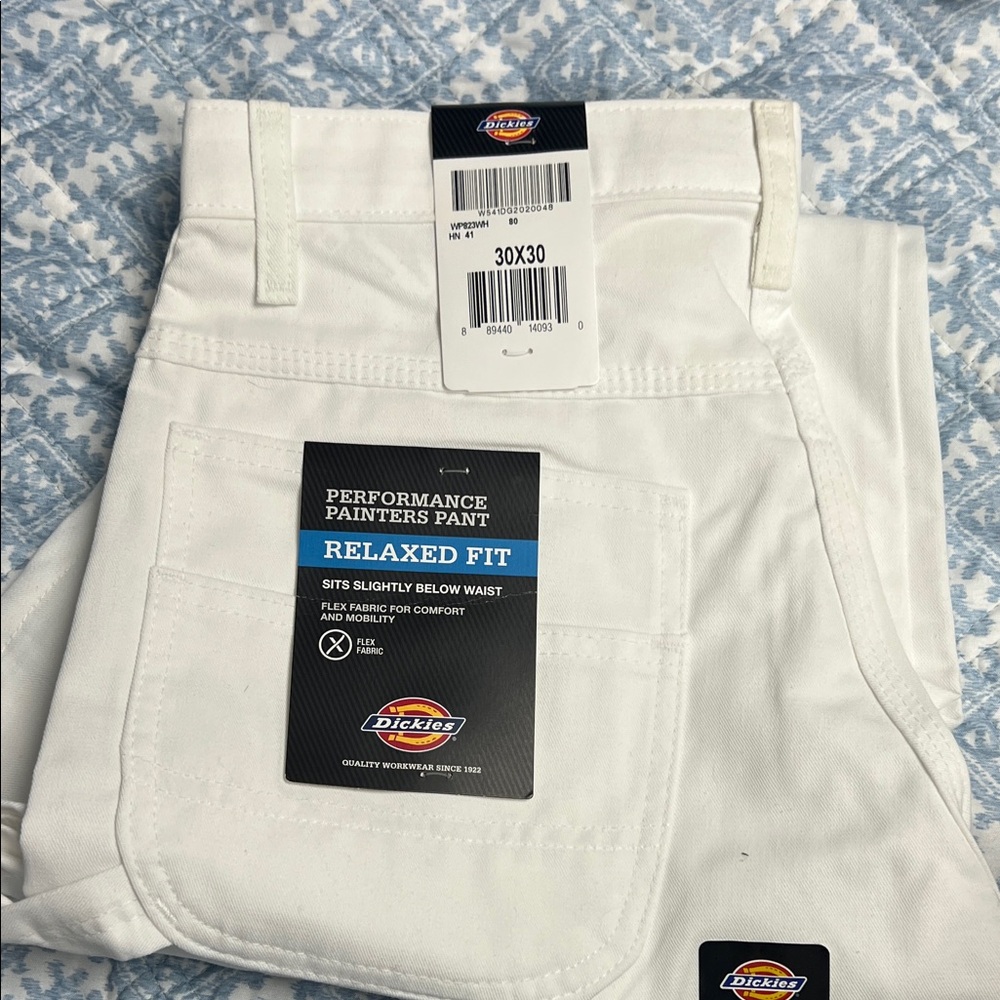 Dickies White Performance Painter's Pants